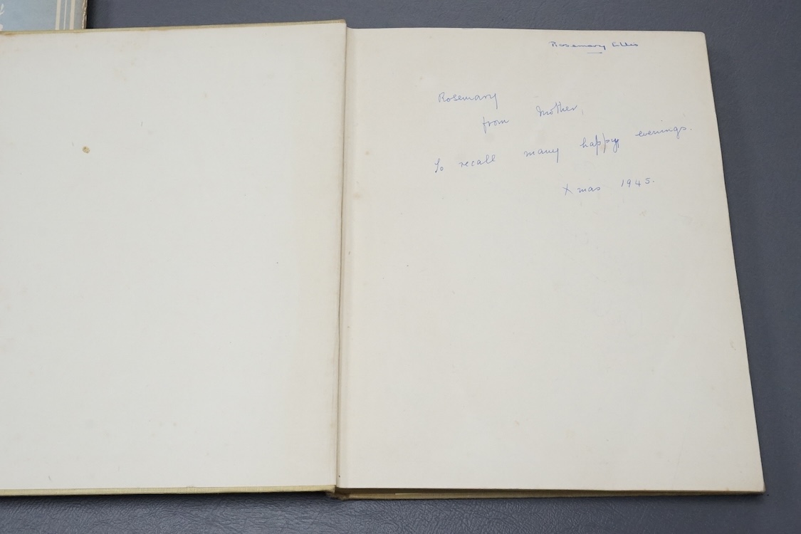 Two heavily autographed theatrical books; The English Ballet by W.J. Turner and A Theatre For Everybody by E.J. Dent, both extensively filled with autographs including; Alec Guiness, Margot Fonteyn, Pamela May, Robert He
